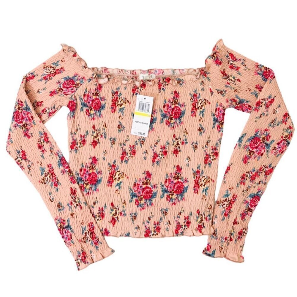 Floral Smocked Off-The Shoulder Top | Medium